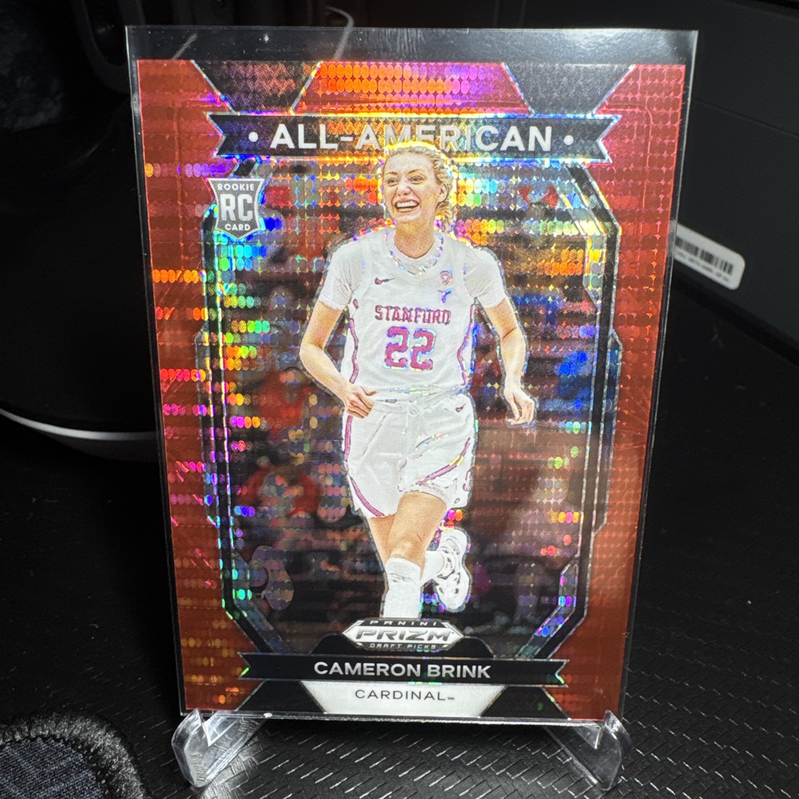 2024 Panini Prizm-All-American Cameron Brink #10 Red Pulsar Prizm /299 (RC)