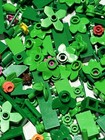 Lego Lot 300 Small Green Pieces Bricks Plates Plants Leaves 32607 Apple Frog 442 — photo 3