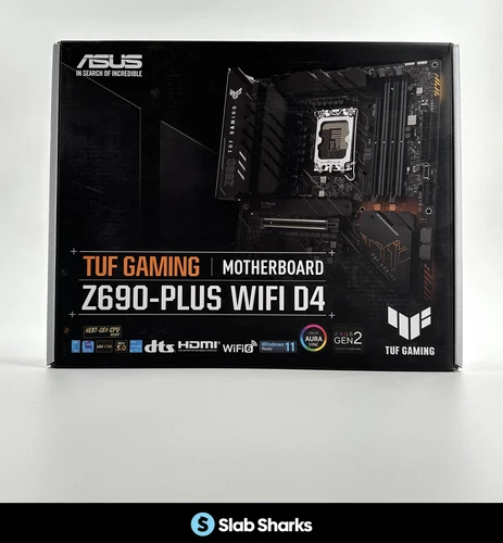 ASUS TUF GAMING MOTHERBOARD Z690 PLUS WIFI D4 SEALED NEW