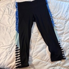 Champion Duo Dry Athletic Leggings Color Block Activewear Womens Size L