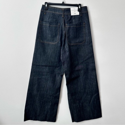 Zara ZW COLLECTION High Waist Wide Leg Jeans Dusk Blue Size 40 / US 8 - Picture 5 of 10