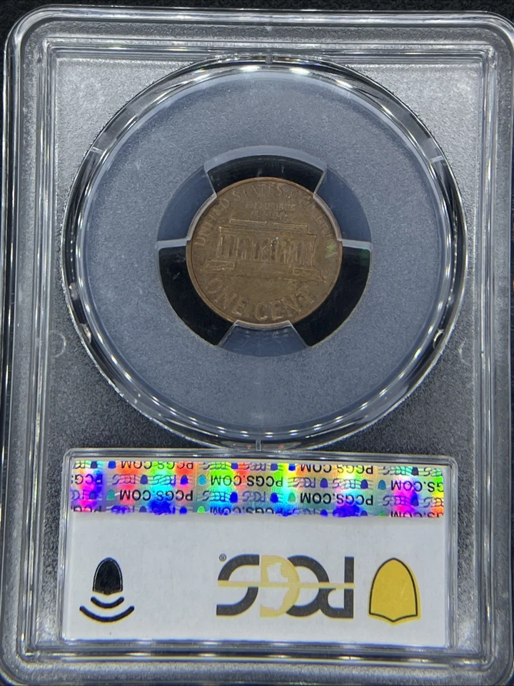 1968 PCGS Lincoln Memorial Cent Blue Label   - Image 2 of 2