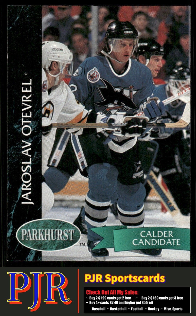 Jaroslav Otevrel 1992-93 Parkhurst #399 San Jose Sharks Rookie