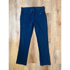 Tommy Hilfiger Sport Women Navy Blue Sweatpants Joggers Size S Drawstring