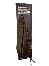 Banded Power Lanyard for Duck Goose Game Calls Paracord Drops BROWN Neoprene