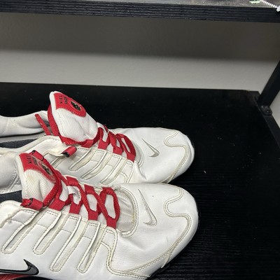 Size 11 - Nike Shox NZ White University Red for sale online | eBay