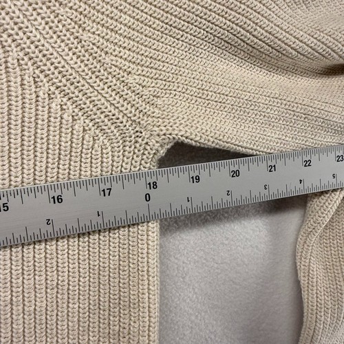 J Crew Sweater Men's XS Brown Tan Knit Heritage Cotton Ribbed Tight Knit NEW - Picture 5 of 11
