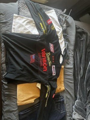 NWT Supreme Vanson Leathers L/S Top Black SS26 Size Men s Medium