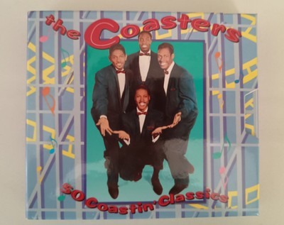 The Coasters   50 Coastin' Classics 2CD set w/ book * Rhino label 1992 LIKE NEW