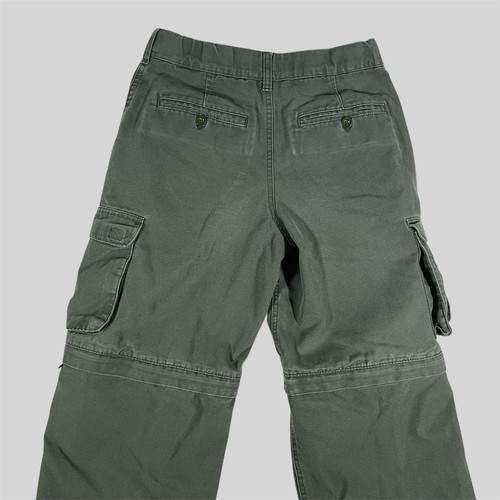 Boyscout Of America Pants Youth 12 Green Cargo Pockets Convertible - Picture 4 of 9