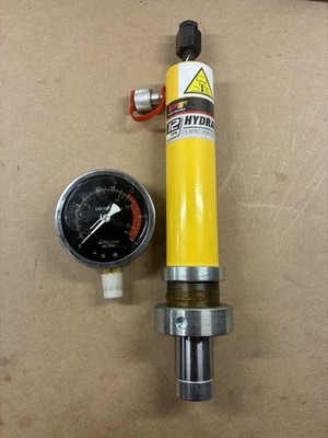 Performance Tool 12T Shop Press Hydraulic Piston And 4  Pressure Gauge