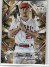2025 Topps Chrome Sapphire Mike Trout /50 Sapphire Selections Gold #SS-1 Angels
