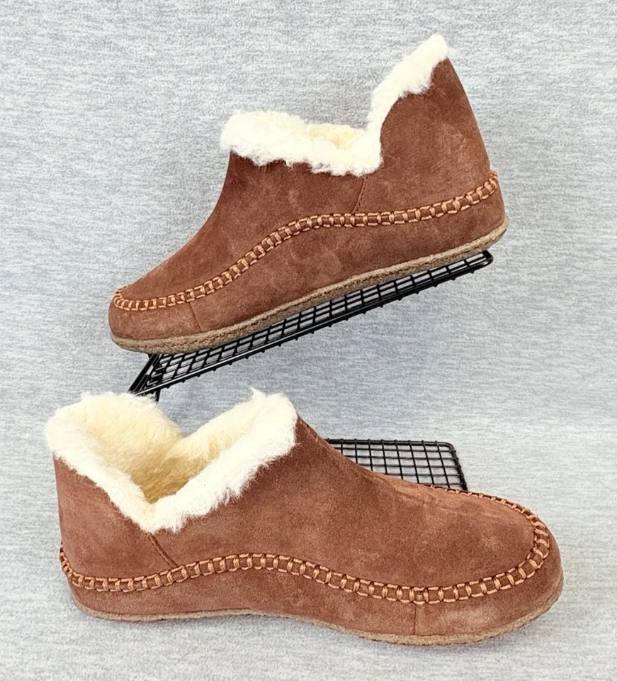 Sorel Manawan II Zapatilla Botas Para Hombres 9 M Marrón Gamuza Piel Sintética Forrada Suelas de Goma Foto 2 de 4