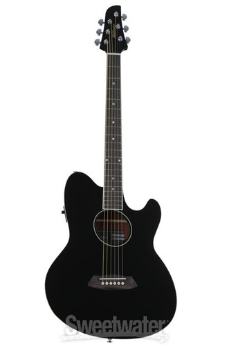 Ibanez Talman TCY10E Acoustic-electric Guitar - Black - Picture 2 of 9
