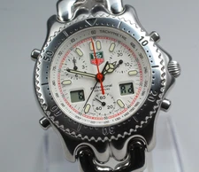 TAG Heuer SEL S/el CG1111-0 Quartz Chronograph Silver Dial Men’s Watch Full Set