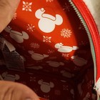 Loungefly Disney Parks Mickey Mouse Snowman Plush Mini Backpack White Red Green — photo 5