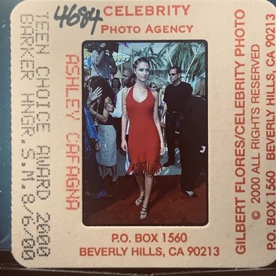 Jessica Alba 2000 Red Carpet Original 35mm Press Photo Slide Celebrity Agency