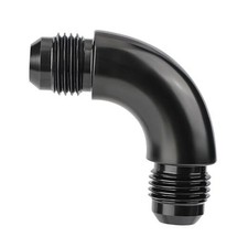 Male to Male One Piece Full Flow Swivel Coupler Union Fitting 6AN 90 Degree