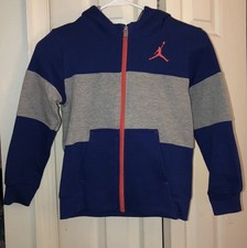 Nike Jordan Full Zip Hoodie Athletic Jacket Sweatshirt Kids Size Small NWOT