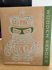 Kidrobot x Futurama Wooden Bender Robot 6-inch Urban Vinyl Art Figure