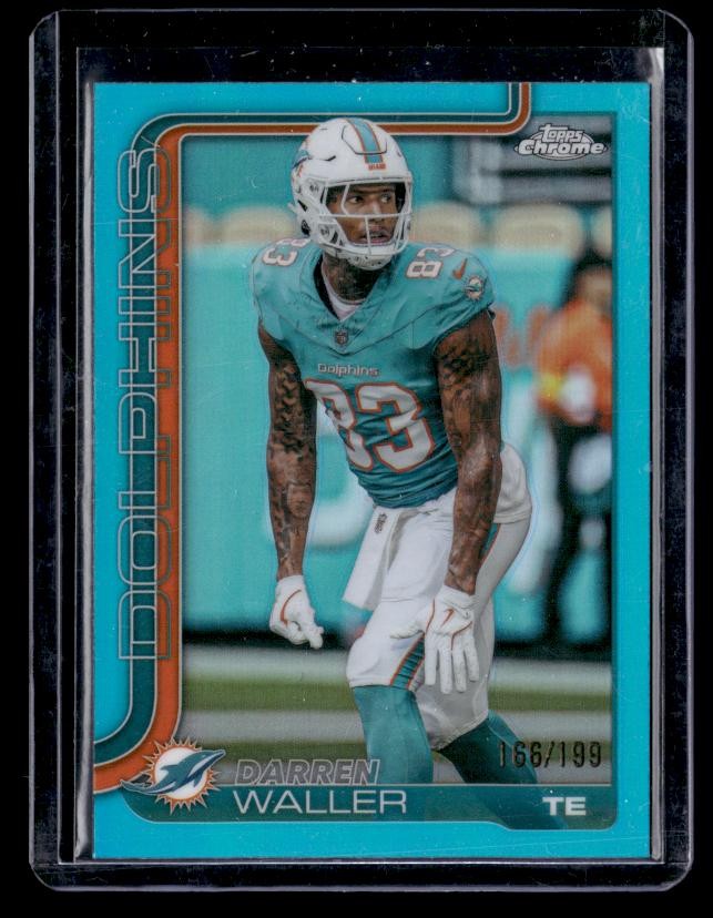 2025 Topps Chrome #193 Darren Waller Aqua Refractor #/199