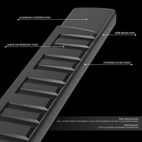 For 2007-2019 Chevy Silverado GMC Sierra Crew Cab Nerf Step Bar Running Boards - Picture 2 of 9