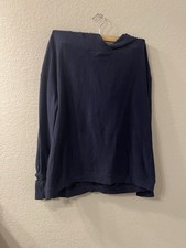 Women s Lululemon Extra Mile Hoodie In Heathered Blue/Black Size 12 Yoga Run