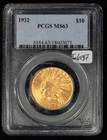 1932 G$10 Indian Head Gold Eagle - PCGS MS 63 - SKU-G6187