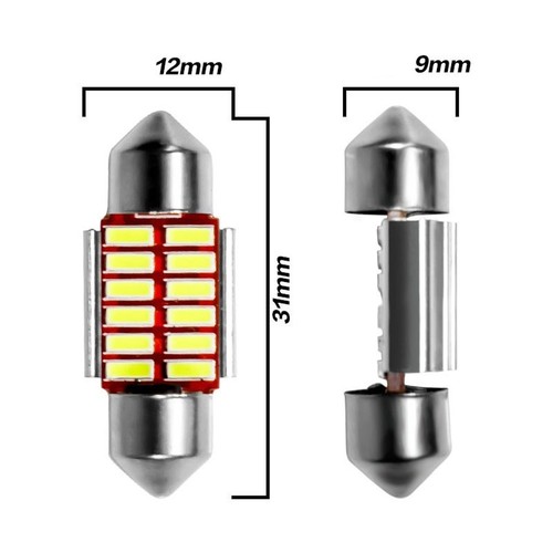 1X LED Bulbs C5W&C10W White Interior Car Reading Light Headlight Doom Lamps 12V - Picture 15 of 21