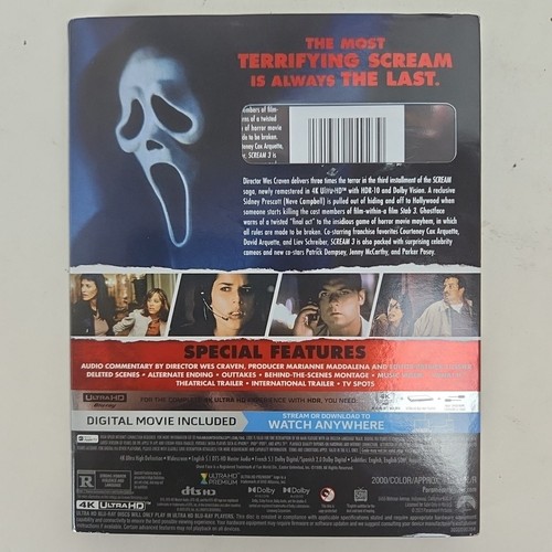 Scream 3 (4K UHD, Digital Code, 2000) *NEW & SEALED* *ON SALE* - Bild 4 von 7