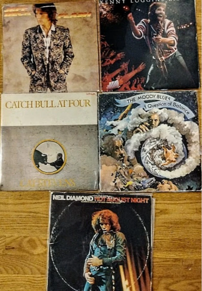 Виниловая пластинка лот из 10 Rock Zappa Blood Sweat Jeff Beck Moody Blues Neil Ultrasonic - Изображение 2 из 4