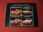 1968 Plymouth Barracuda GTX Sales Brochure Booklet Catalog Original Old