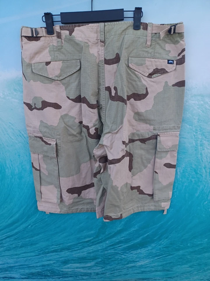 Stussy Cargo Short Ripstop - Camuflaje Arena - Talla 36 #0671 Foto 3 de 4