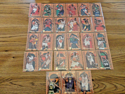 1995-96 FLAIR HARDWOOD LEADER FULL 27 CARD SET