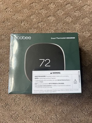 Brand New Ecobee Smart Thermostat Enhanced Black EB-STATE6L-01 SEALED BOX