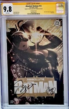 🔥HOT🔥 ABSOLUTE BATMAN #13 SS CGC 9.8 NYCC FOIL 2X SIGNED SNYDER & RACHTA LIN