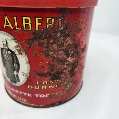 Vintage Prince Albert Tabakdose Dose 14 Oz rot mit Deckel - Bild 2 von 6