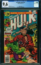Incredible Hulk 201 CGC 9.6 Marvel 1976 Conan look a like Crossover White Pages