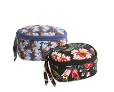 NWT * VERA BRADLEY * COTTON MINI ZIP CASE * 3...