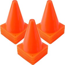 Durable Soccer Agility Training Plastic Traffic Cone Set 40 Pcs