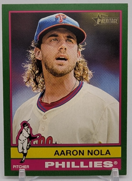 ⚾2025 Topps Heritage Baseball Aaron Nola #186 Dark Green Border - Phillies⚾