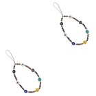  2PCS Creative Mobiltelefonkette Anhänger Kurzer Lanyard Mobiltelefonkette