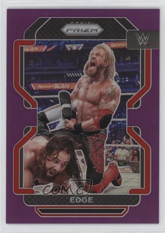 2022 Panini Prizm WWE Purple Prizm 48/149 Edge #164 ob9