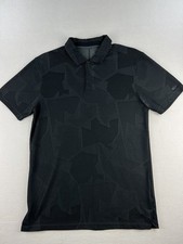 Nike Dri Fit Tiger Woods TW Collection Geometric Textured Golf Polo Men Size S