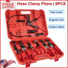 9PCS Hose Clamp Pliers Set, Automotive Tool for Car Cooling System, Hoses Repair