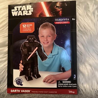 Disney Star Wars Blueprints Paper Craft 12'' Poseable Character - Darth Vader