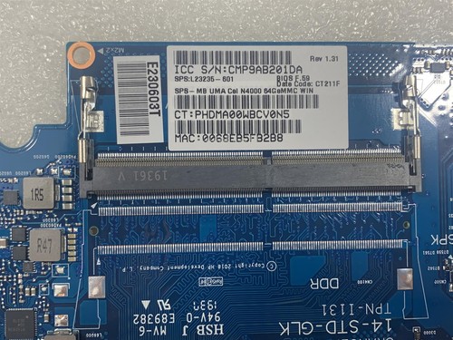 HP 14 14-CK 14-DG L23235-601 L25542-601 001 L25545-601 L23236-601 - LIRE - Afbeelding 4 van 4