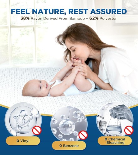 Bosane Premium 100% Waterproof KING Size Mattress Protector Breathable Cooling - Picture 4 of 7