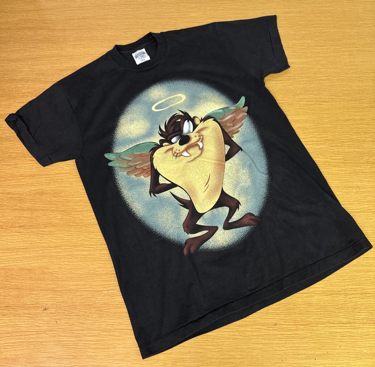 Looney Tunes Taz T-Shirt Mens Large Single Stitch Angel Looney Tunes Taz T-Shirt Mens Large Single Stitch Angel