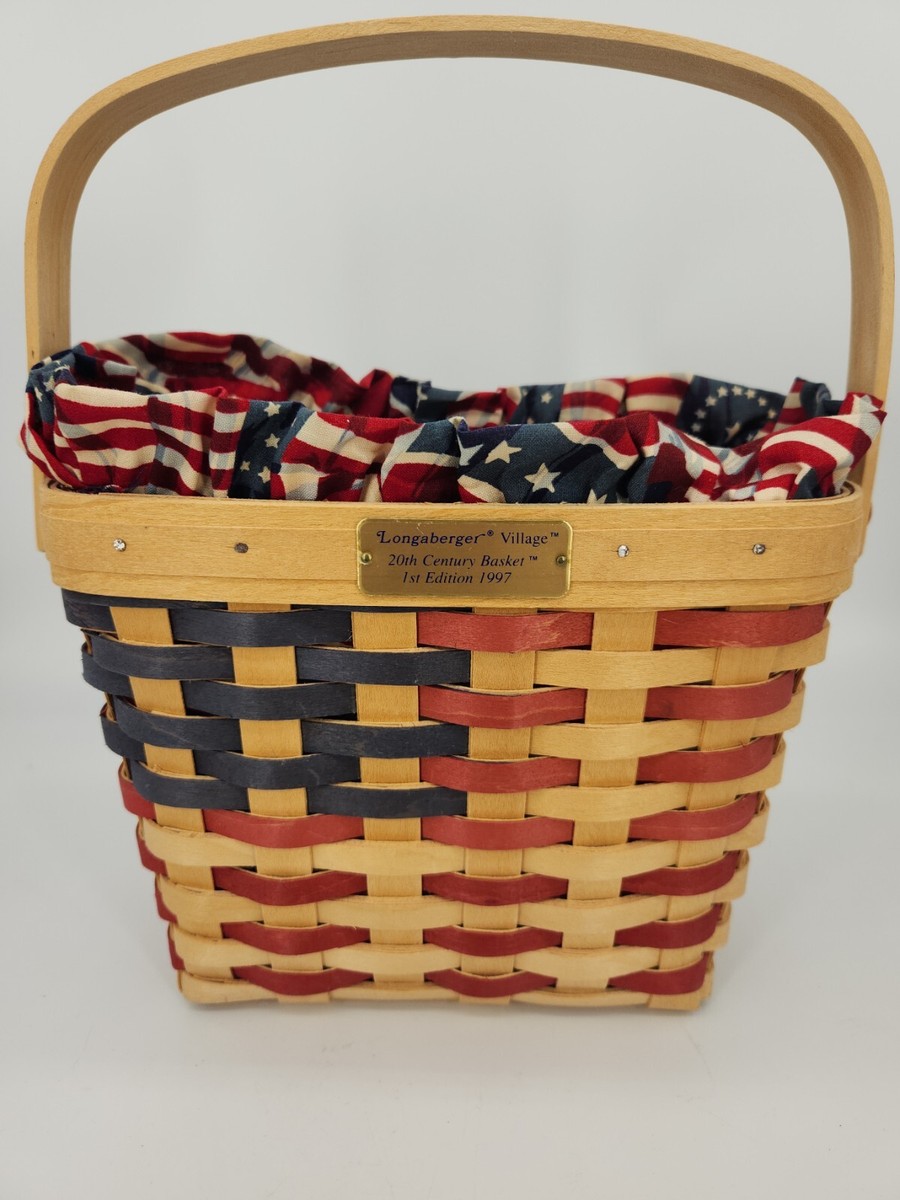 Longaberger 1997 20th Century Basket 1st Ed~ Liner ~ Protector